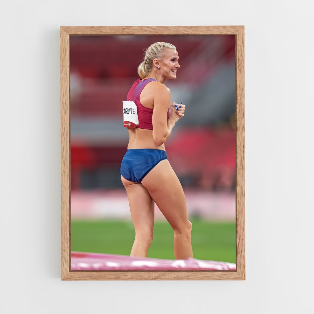 Poster Saut de Hurdle – affiche Athlétisme (vue 4)